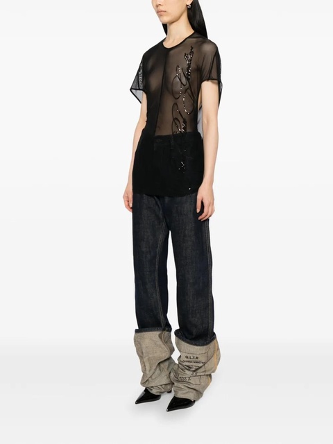 Jean Paul Gaultier short-sleeved top - Black - zdjęcie produktu nr 2