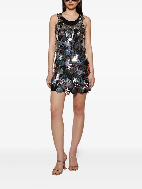 Rabanne Robe shell-coral chain-effect mini dress - Silver - zdjęcie produktu nr 2