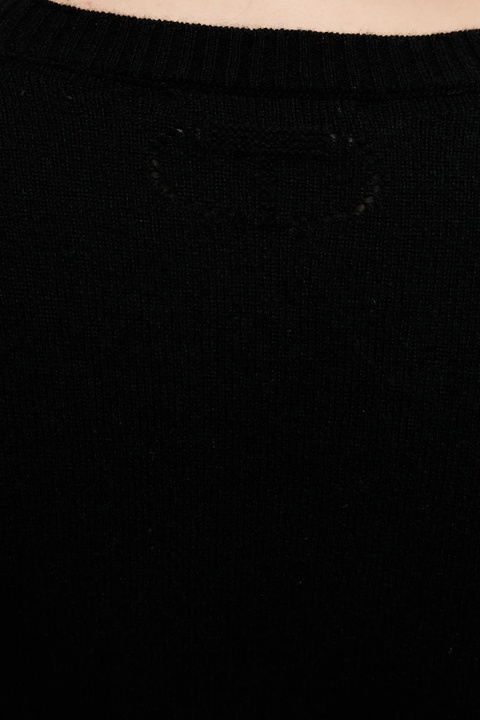 Twinset sweter wełniany damski kolor czarny lekki 252TP3495 - zdjęcie produktu nr 2