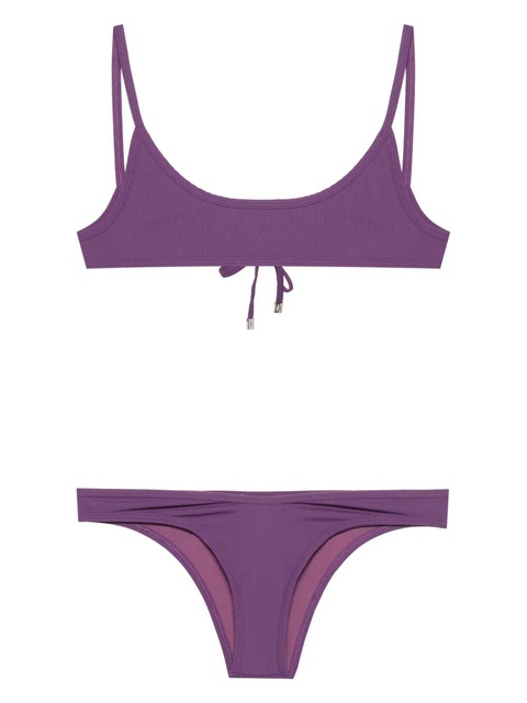 The Attico fine-ribbed bikini - Purple - zdjęcie produktu nr 1