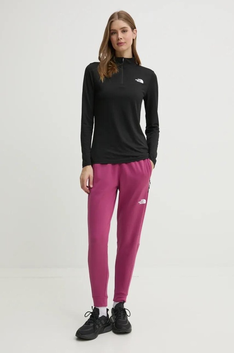 The North Face bluza sportowa Flex kolor czarny gładka NF0A8BRQJK31 - zdjęcie produktu nr 2