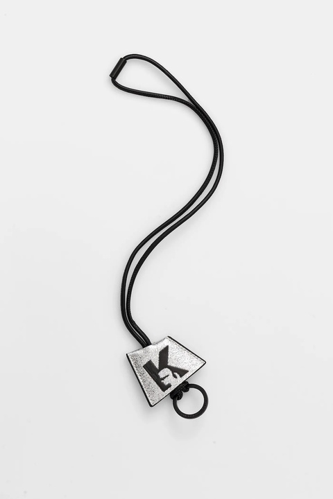 Karl Lagerfeld Jeans portfel + brelok damski kolor srebrny A4W32063 - zdjęcie produktu nr 2