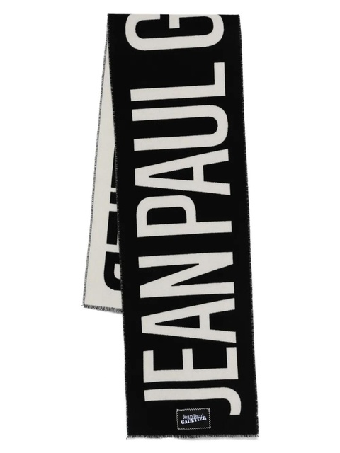 Jean Paul Gaultier logo-print scarf - Black - zdjęcie produktu nr 1