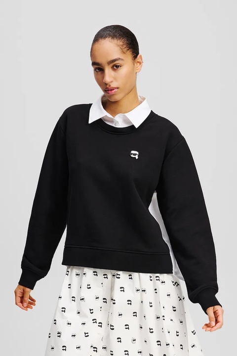 Karl Lagerfeld bluza damska kolor czarny wzorzysta A1W20084 - zdjęcie produktu nr 1