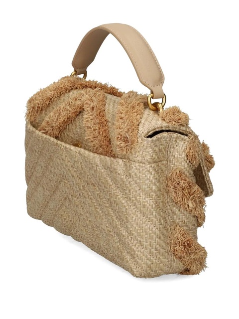 PINKO fringed-chevron shoulder bag - Neutrals - zdjęcie produktu nr 2