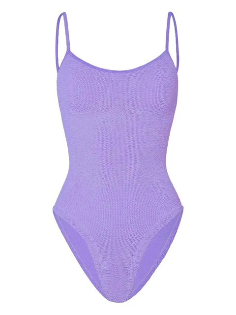 Hunza G Pamela spaghetti-strap swimsuit - Purple - zdjęcie produktu nr 1