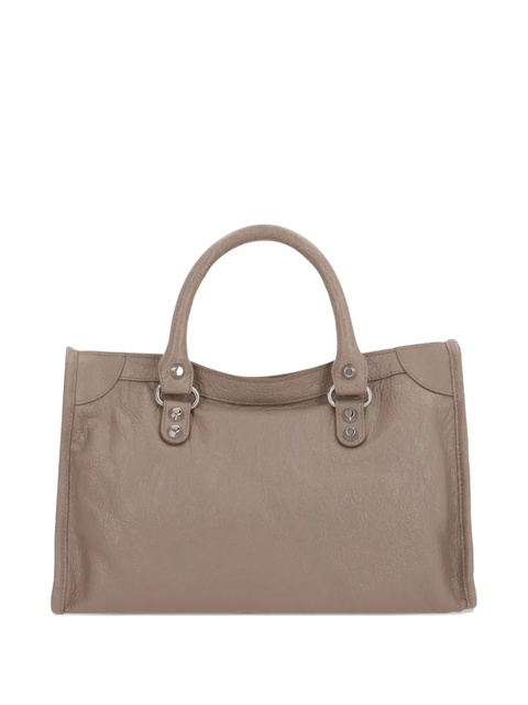 Balenciaga Le City leather studded handbag - Neutrals - zdjęcie produktu nr 2