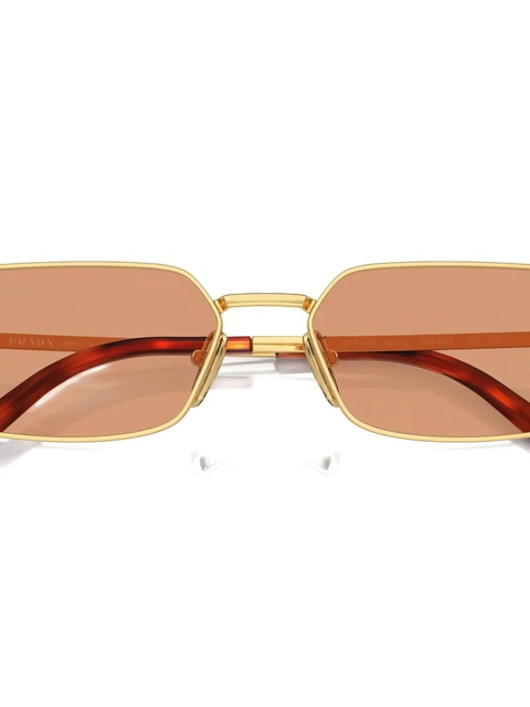 Prada Eyewear rectangle-frame sunglasses - Gold - zdjęcie produktu nr 1