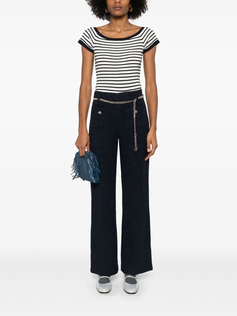Maje chain-belt trousers - Blue - zdjęcie produktu nr 2