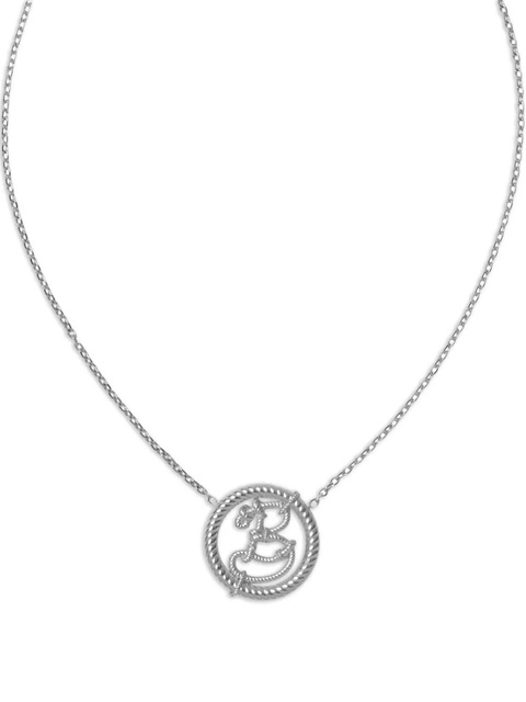 Burberry Nautical-Knot B twisted-hoop chain necklace - Silver - zdjęcie produktu nr 1