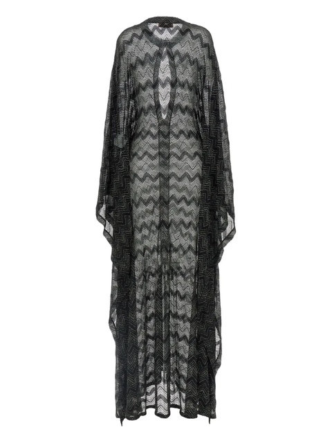 Missoni zig-zag knit maxi dress - Black - zdjęcie produktu nr 1
