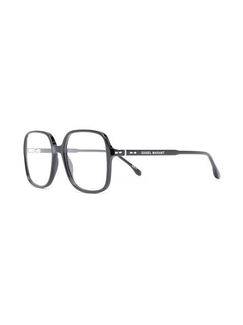 Isabel Marant Eyewear logo-print glasses - Black - zdjęcie produktu nr 2