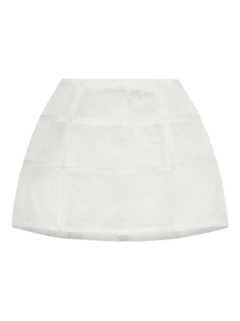 Blumarine lace-panelled mini skirt - White - zdjęcie produktu nr 1