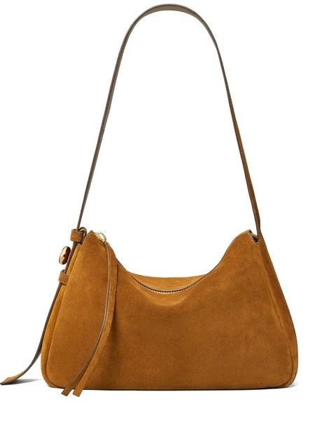 Tory Burch Romy suede shoulder bag - Brown - zdjęcie produktu nr 1