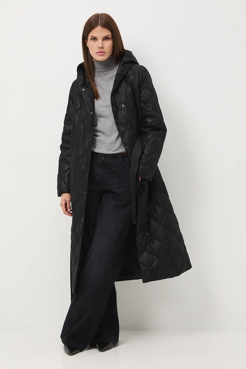 Medicine płaszcz puchowy damski kolor czarny - zdjęcie produktu nr 1