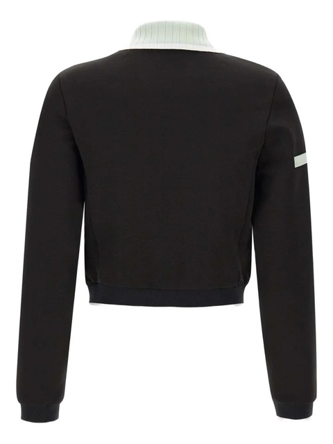 Casablanca high-collar embroidered-logo jacket - Black - zdjęcie produktu nr 1