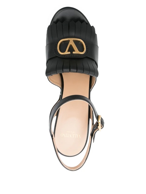 Valentino Garavani 115mm VLogo sandals - Black - zdjęcie produktu nr 2