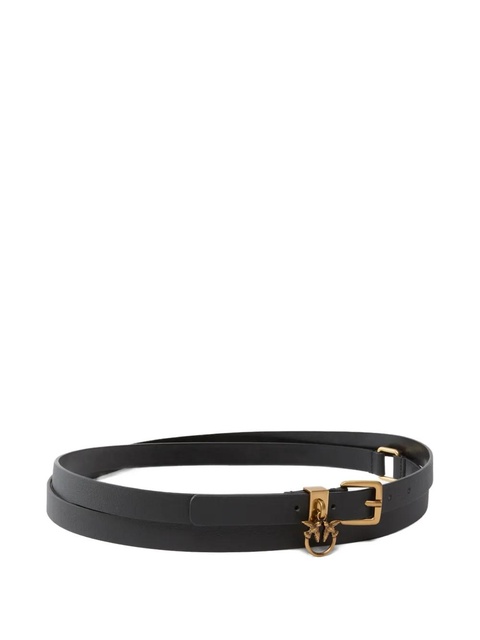 PINKO logo-plaque leather belt - Black - zdjęcie produktu nr 2