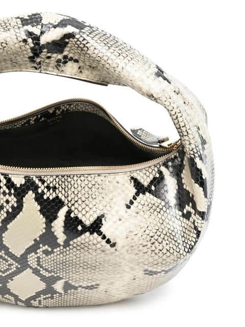 KHAITE Medium Olivia snake-print tote bag - Black - zdjęcie produktu nr 1