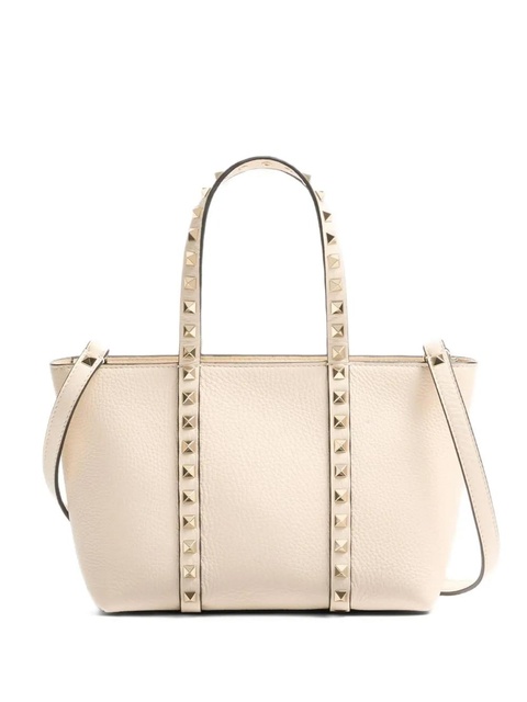 Valentino Garavani small Rockstud tote bag - Neutrals - zdjęcie produktu nr 1
