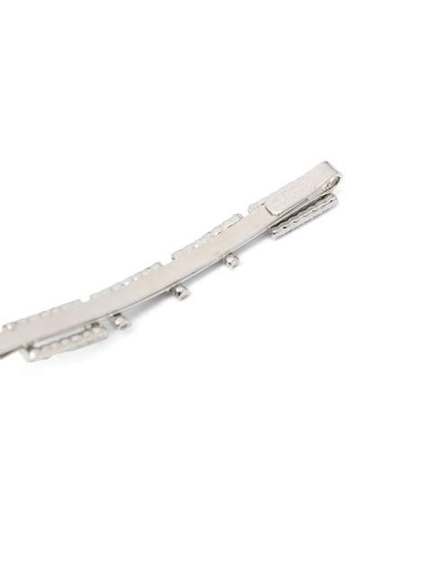 ETRO crystal-embellished logo-lettering hairclip - Silver - zdjęcie produktu nr 2