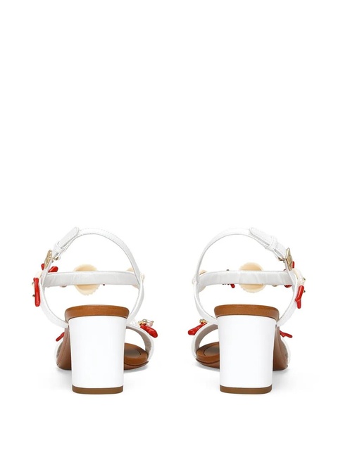 Dolce & Gabbana Keira 60mm shell-appliqué sandals - White - zdjęcie produktu nr 2