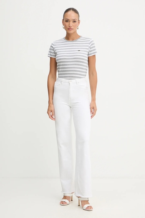 Karl Lagerfeld t-shirt bawełniany IKON damski kolor szary B1W17037 - zdjęcie produktu nr 2