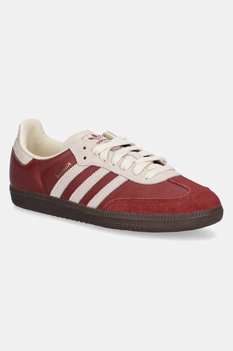 adidas Originals sneakersy skórzane Samba OG kolor bordowy JI3216 - zdjęcie produktu nr 1