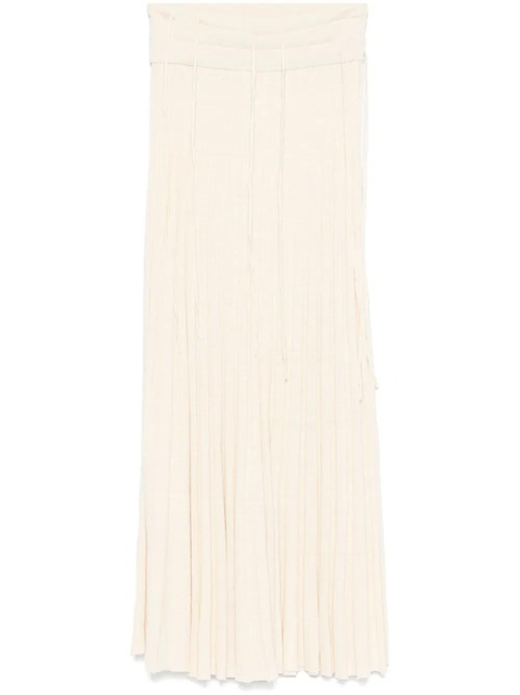 Christopher Esber pleated maxi skirt - Neutrals - zdjęcie produktu nr 1