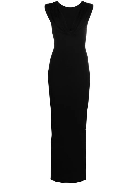 Givenchy Kleid cowl-neck maxi dress - Black - zdjęcie produktu nr 1
