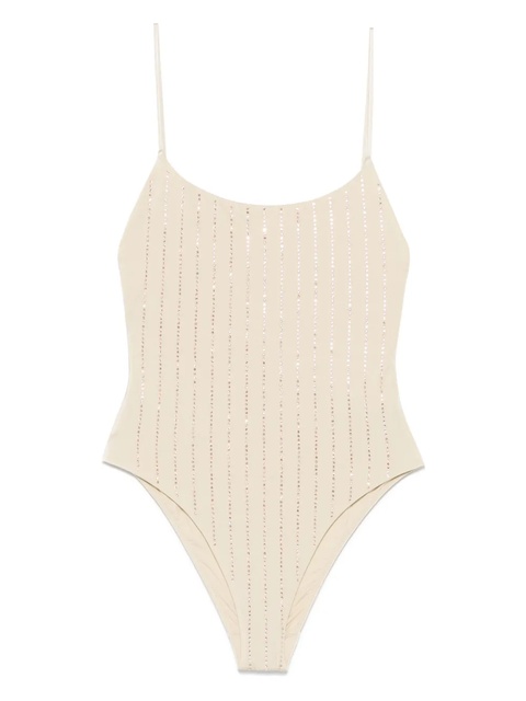 MC2 Saint Barth crystal-embellished swimsuit - Neutrals - zdjęcie produktu nr 1