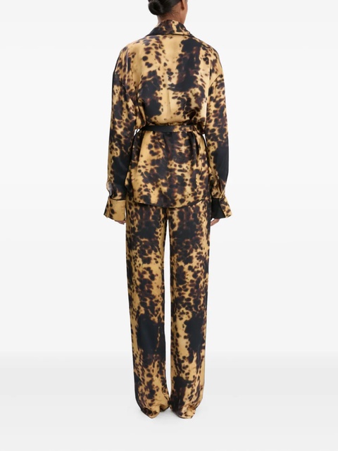 Victoria Beckham printed wide-leg pyjamas - Yellow - zdjęcie produktu nr 2
