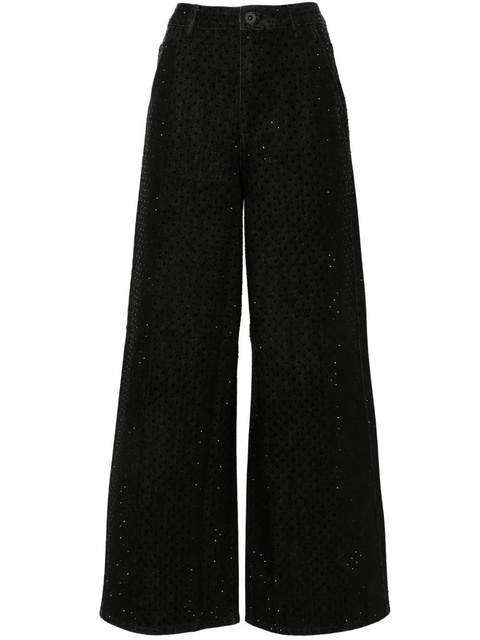 Self-Portrait rhinestone-embellished jeans - Black - zdjęcie produktu nr 1