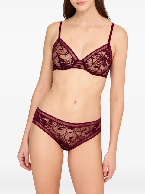 ERES Chataigne floral-lace full-cup bra - 01510 PURPLE - zdjęcie produktu nr 2