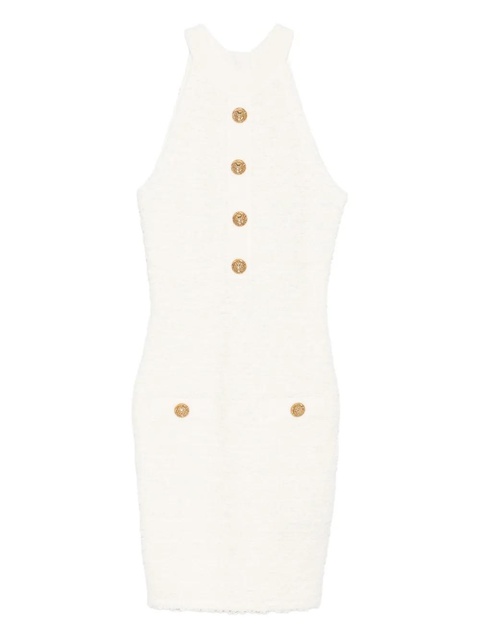 Balmain button-detail mini dress - White - zdjęcie produktu nr 1