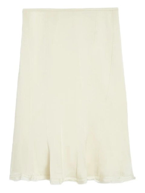 Jil Sander satin mini skirt - White - zdjęcie produktu nr 1