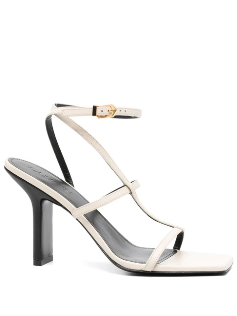 Lanvin 95mm leather sandals - Neutrals - zdjęcie produktu nr 1