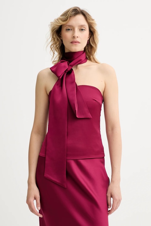 Answear.LAB top i spódnica damski kolor bordowy - zdjęcie produktu nr 2