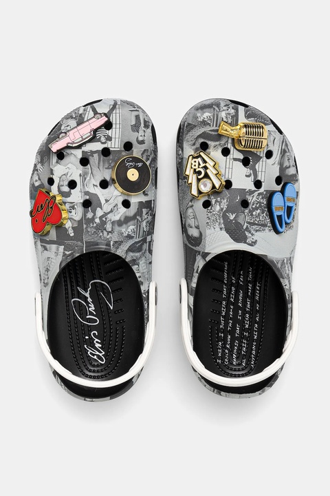 Crocs klapki Classic Elvis Clog kolor szary 211418 - zdjęcie produktu nr 1