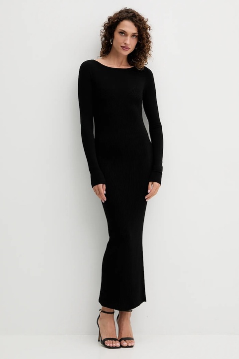 Twinset sukienka kolor czarny maxi dopasowana 252LL3GCC - zdjęcie produktu nr 2