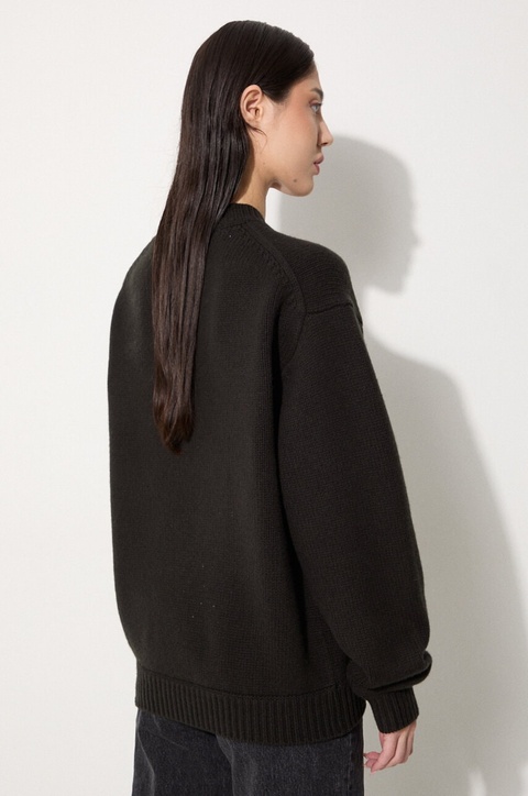 Kenzo sweter wełniany Rws Lucky Tiger Jumper kolor czarny ciepły FE68PU4773LH.99J - zdjęcie produktu nr 1