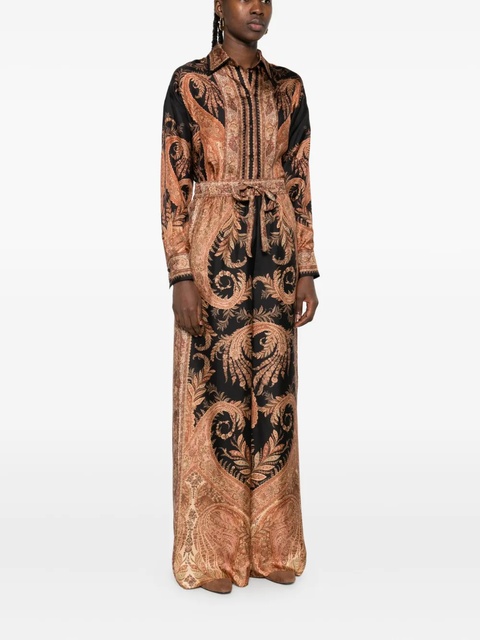 ZIMMERMANN paisley-print drawstring trousers - Black - zdjęcie produktu nr 2