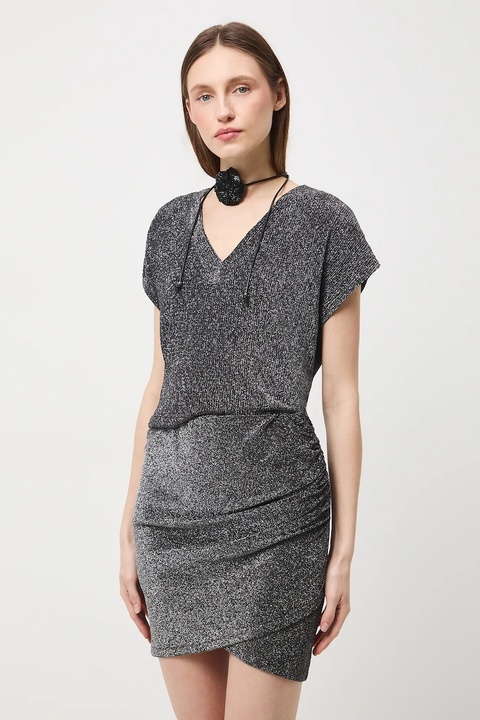 Medicine spódnica kolor szary mini ołówkowa - zdjęcie produktu nr 1