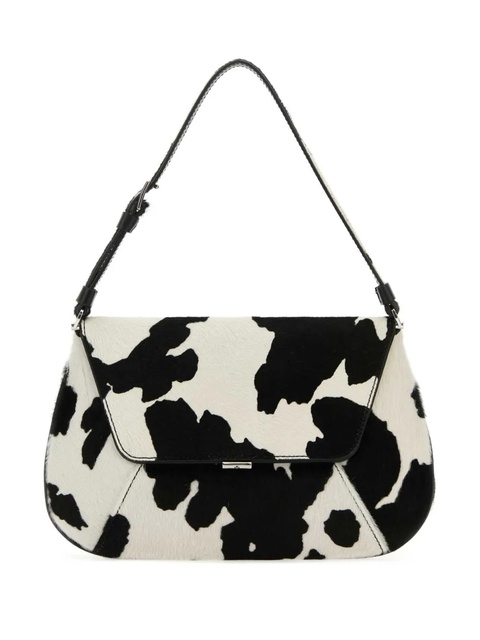 Amina Muaddi cow-print shoulder bag - Black - zdjęcie produktu nr 1