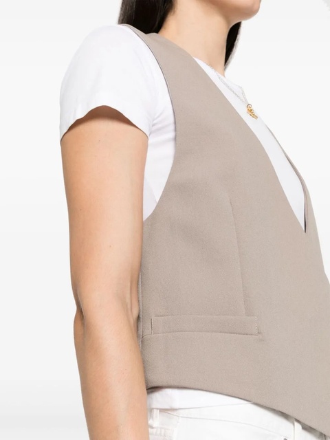 AMI Paris open-front waistcoat - Neutrals - zdjęcie produktu nr 2