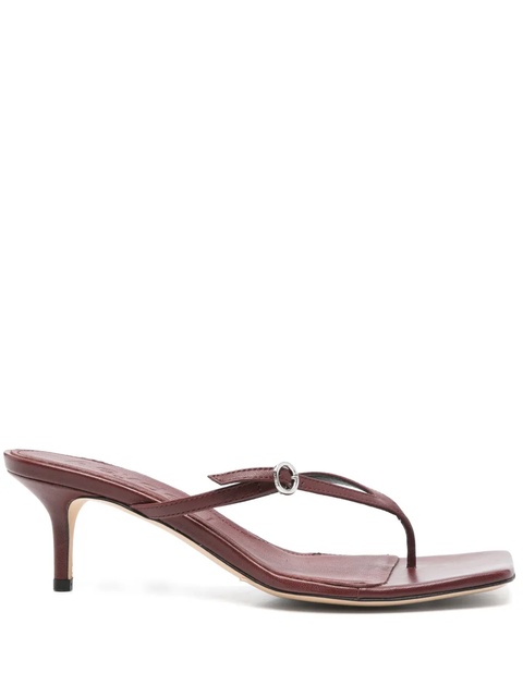 Aeyde 50mm leather sandals - Red - zdjęcie produktu nr 1