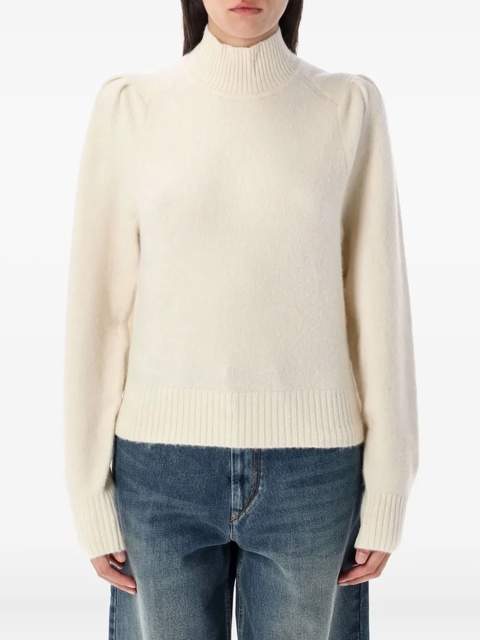 MARANT ÉTOILE turtleneck puff-shoulder jumper - Neutrals - zdjęcie produktu nr 1