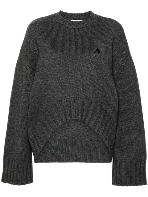 The Attico ribbed-knit sweater - Grey - zdjęcie produktu nr 1