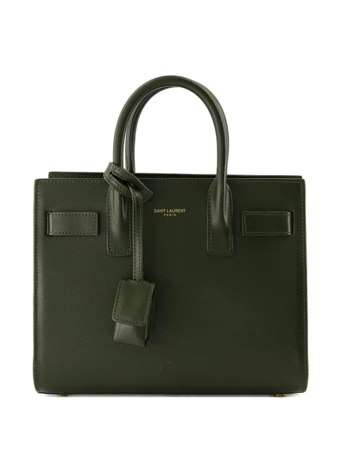 Saint Laurent nano Sac De Jour tote bag - Green - zdjęcie produktu nr 1