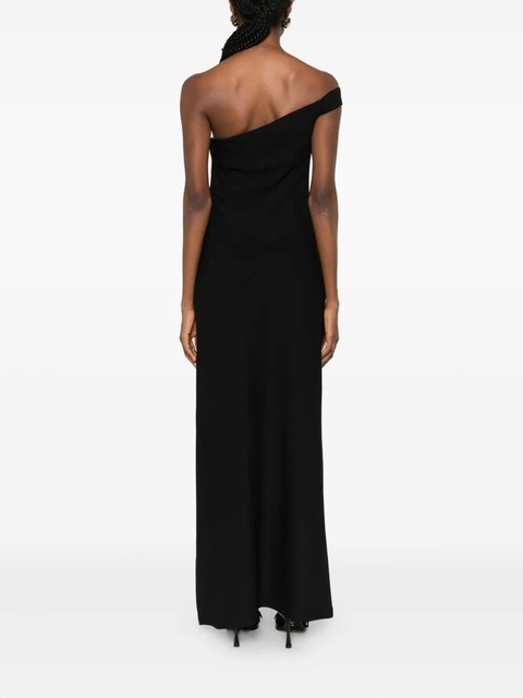 Eleh one-shoulder side-slit dress - Black - zdjęcie produktu nr 1